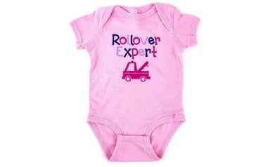 Zip's Rollover Expert Onesie