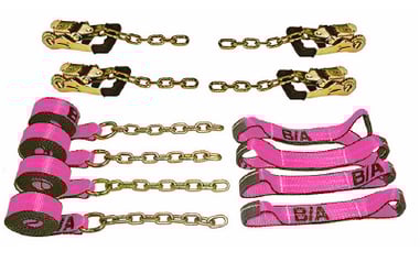 B/A Products 8-Point Tie-Down System with Chains and Gradual Release Ratchets