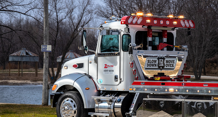 truck with clean lightbar